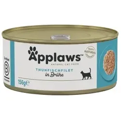 Applaws Nassfutter Katze Adult in Brühe Thunfischfilet 24x156 g