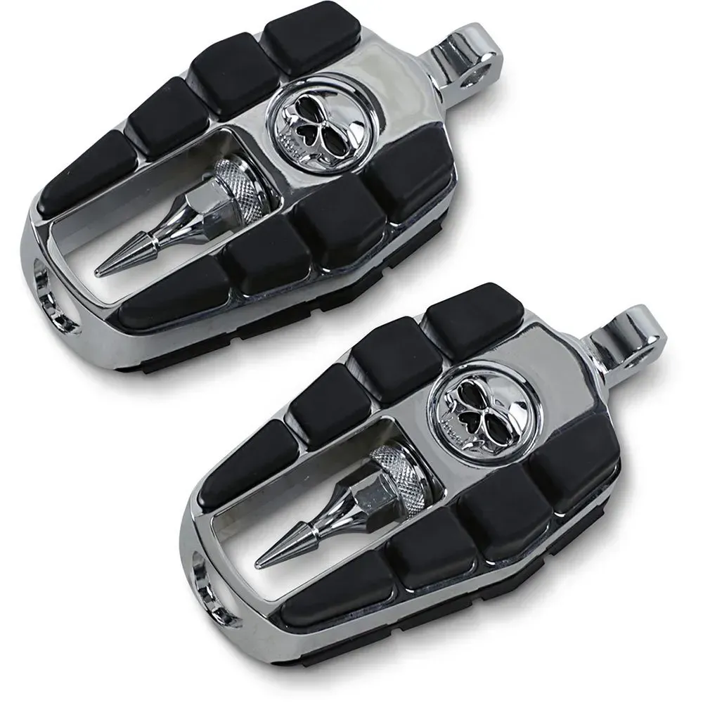 Kuryakyn ZombieTM Fußrasten - Silver / Black - One Size