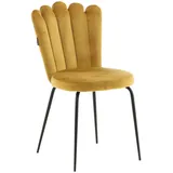 Livetastic Stuhl-Set, Gelb, Schwarz, Metall, Textil, zylindrisch, 44.5x82.5x54 cm, Stühle