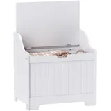 Homcom Aufbewahrungsbox 56,5 x 38 x 56 cm 1-tlg. Weiß