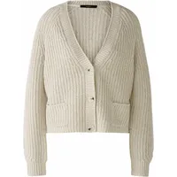 Oui Strickjacke Damen beige 36