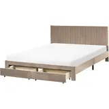 Beliani Lonzac 160 x 200 cm Beige