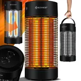 Kesser KESSER® Standheizstrahler Infrarotheizung, Heizstrahler Energieeffiziente Heizung Innenraum mit 360° Oszillation, Infrarotheizung Standgerät, Elektroheizung mit IP55, Terrassen-Heizstrahler