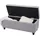 berlinlodge Sitzbank Lars Hellgrau 114 x 45 x 45 cm