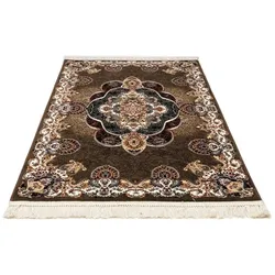 Orientteppich MORGENLAND "Almas", braun, B:120cm H:9mm L:180cm, Polyacryl, Teppiche