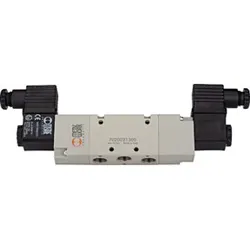 Riegler 5/2-Wegeventil, elektropneumatisch, bistabil, G 1/4, 24 V DC