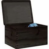 vidaXL Holzkiste mit Deckel 40 x 30 x 23 cm 1-tlg. schwarz
