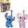 Lexibook Lexibook, Disney Stitch, 3D-Walkie-Talkies Stitch und Angel, Reichweite 500m, 2 Kommunikationskanäle, Gürtelclip, Blau/Pink, TW18D1