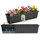 Hausfelder Blumenkasten 80 x 22 x 18 cm Anthrazit-Schwarz
