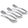 Guzzini Gocce, 6 Dessertlöffeln 10,5 cm - Silber, 2,3 x 10,5 cm - 27140063