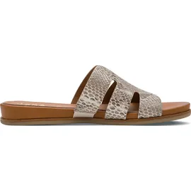Jana Damen, Mule Flat Vegan Taupe Snake 40