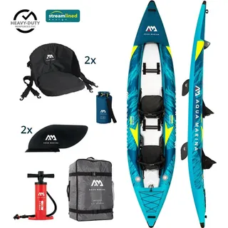 Aqua Marina Steam 412 Kayak Set 2 Personen aufblasbar Kanu Boot Wildwasser Kajak