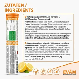 eväm Zink plus Vitamin C Brausetabletten 3 x 20 Stück