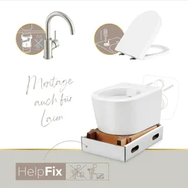 Lenz Gästebad-Set mit WC-Sitz Weiß