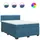 vidaXL Boxspringbett 140 x 200 cm Blau
