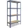 shelfplaza HOME 155x40x50 cm Schwerlastregal blau mit 4 Böden und 175 kg Traglast pro Boden