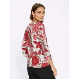 Lady Witt T-Shirt Rundhals-Shirt 3/4-Arm beige|rot 44