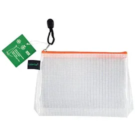 FolderSys Reißverschlussbeutel transparent/orange 0,28 mm, 1 St.