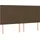 vidaXL Boxspringbett mit Matratze Dunkelbraun 180x200 cm Stoff