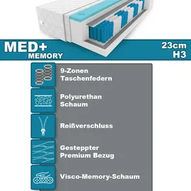 king matratzen MED+ Memory Visco 90 x 180 cm H3
