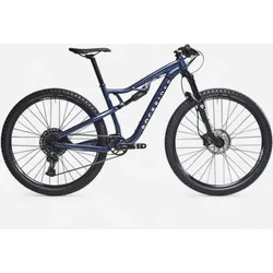 Mountainbike Race 100 S Fully 29 Zoll Blau stahlblau M - 165-174CM