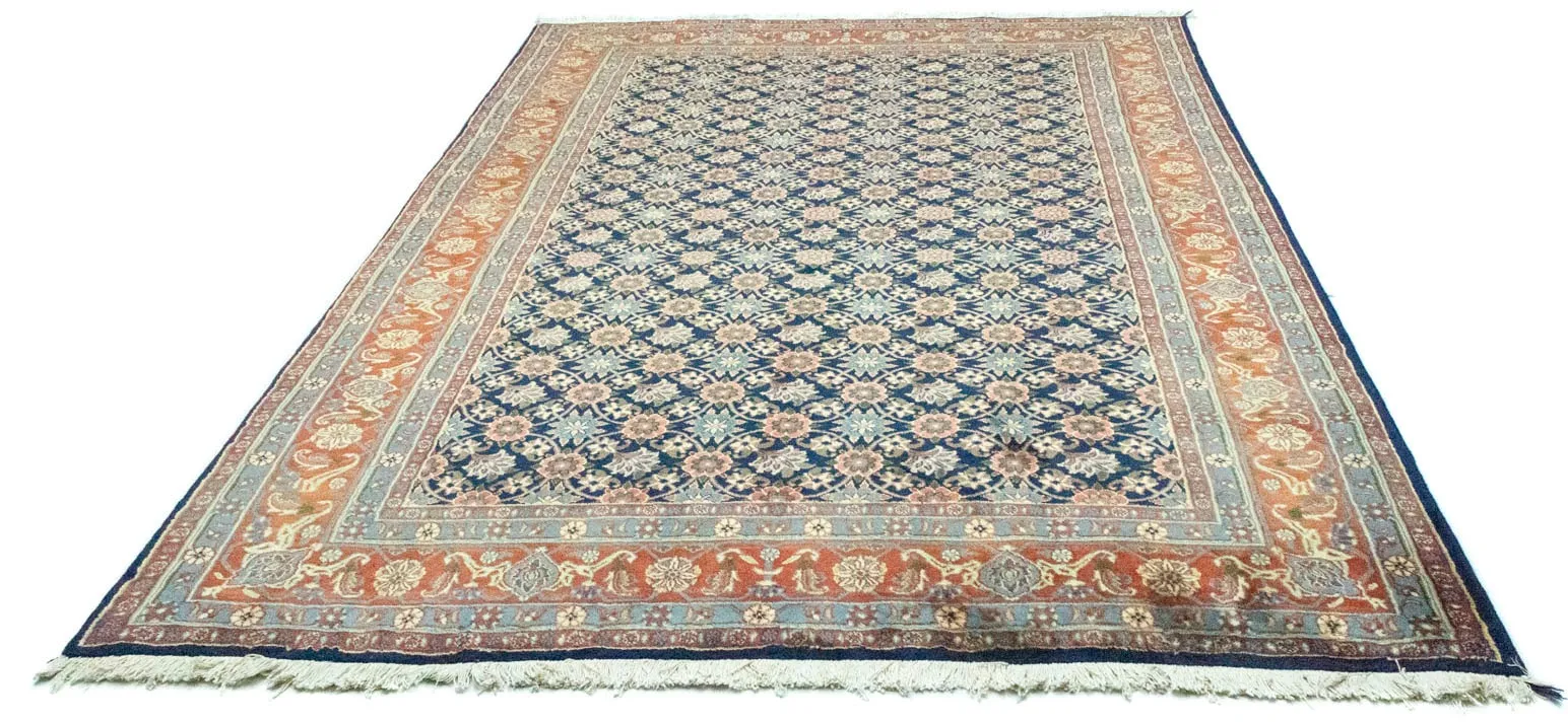 morgenland Wollteppich »Hamadan Teppich handgeknüpft blau«, rechteckig, 12 mm Höhe morgenland Blau B: 192 cm   1 St.