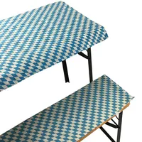 nyvi Bierbankauflagen Set 130 x 70 cm blau 3-tlg.