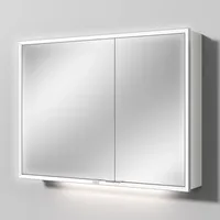 Sanipa Reflection Melamin-Spiegelschrank MILO 100 mit 2 Türen AU03443,