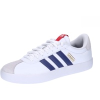 adidas Herren VL Court Sneakers, Cloud White Dark Blue Better Scarlet, 43 1/3 EU