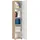 home collective Mehrzweckschrank Sonoma Eiche Holzwerkstoff, Echtholz, 4 Fächer, 40x184x35 cm Waschküche, Mehrzweckschränke