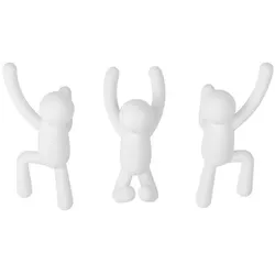 Garderobenhaken Buddy-Männchen (3er-Set) weiß Umbra