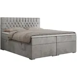 MKS Boxbett, PERA 160/200 Hellgrau Velvet - H4