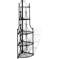 vidaXL Pflanzentreppe 60 x 30 cm Schwarz