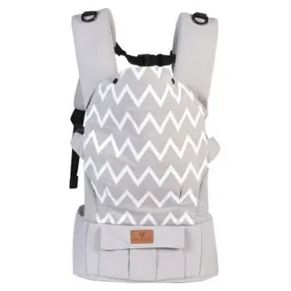 Cangaroo Babytrage Babytrage Explorer 3 in 1, Bauch- und Rückentrage bis 15 kg ab 4 Monate grau