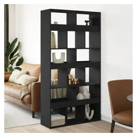 VidaXL Raumteiler Schwarz 100x33x187,5 cm Holzwerkstoff