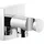 GESSI Rilievo, Wandanschlussbogen 1/2 und Halterung für die Handbrause, eigensicher, 59161031, Farbe: Chrom