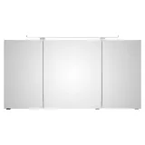 Saphir Badezimmerspiegelschrank »Serie 4010 Badezimmer-Spiegelschrank inkl. LED-Aufsatzleuchte«, Badschrank 140 cm breit, 3 Türen, 6 Glas-Einlegeböden, inkl Türdämpfer