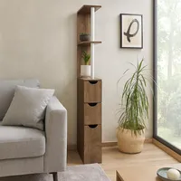 Hti-Living Raumteilerregal 136 x 0 x 0 cm Eiche