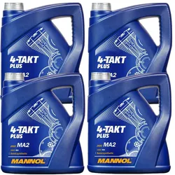 16 Liter Mannol 4-takt Plus Motorradöl 10w-40 Api Sl Jaso Ma/ma2: