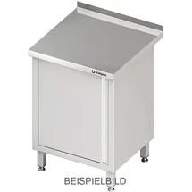 Stalgast Arbeitsschrank mit Flügeltür, 500x600x850 mm, ohne Aufkantung, verschweißt