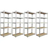 Baumarktplus Schwerlastregal 180x90x40 cm 875 kg 4er Set Regale
