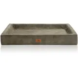 Knuffelwuff Hundebett Santiago Orthopädisch Cord XXL 120 x 100cm Khaki