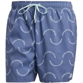 adidas Wave Logo Clx Badeshorts - Preloved Ink / Halo Mint - XL