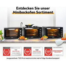 First Austria Minibackofen 45L Schwarz