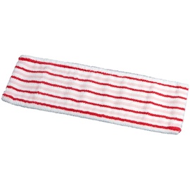 Vermop Mop, Feuchtwischbezug, PES Microfaser, Weiß, Rot, 40 cm
