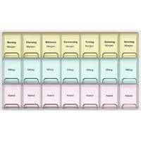 Haro Pillenbox flach & bunt für 1 Woche St