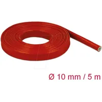 DeLock Feuerfester Schutzschlauch silikonbeschichtet 5 m x 10 mm