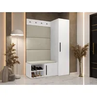 Mirjan24 Garderoben-Set Medi II 84 x 42 cm Weiß
