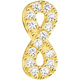 Thomas Sabo Ohrstecker Infinity gold 925 Sterling Silber onesize