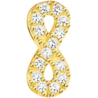 Thomas Sabo Ohrstecker Infinity gold 925 Sterling Silber onesize